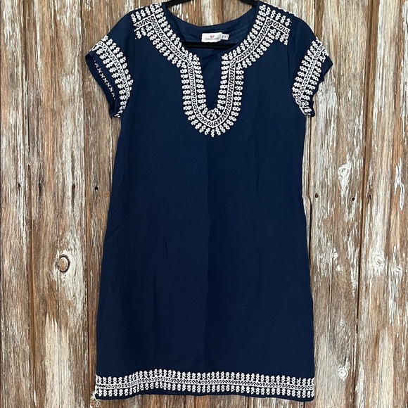 EUC VINEYARD VINES LINEN SHIFT DRESS, size 6 - Picture 1 of 3